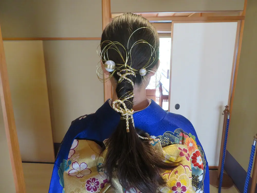 水引の髪飾り