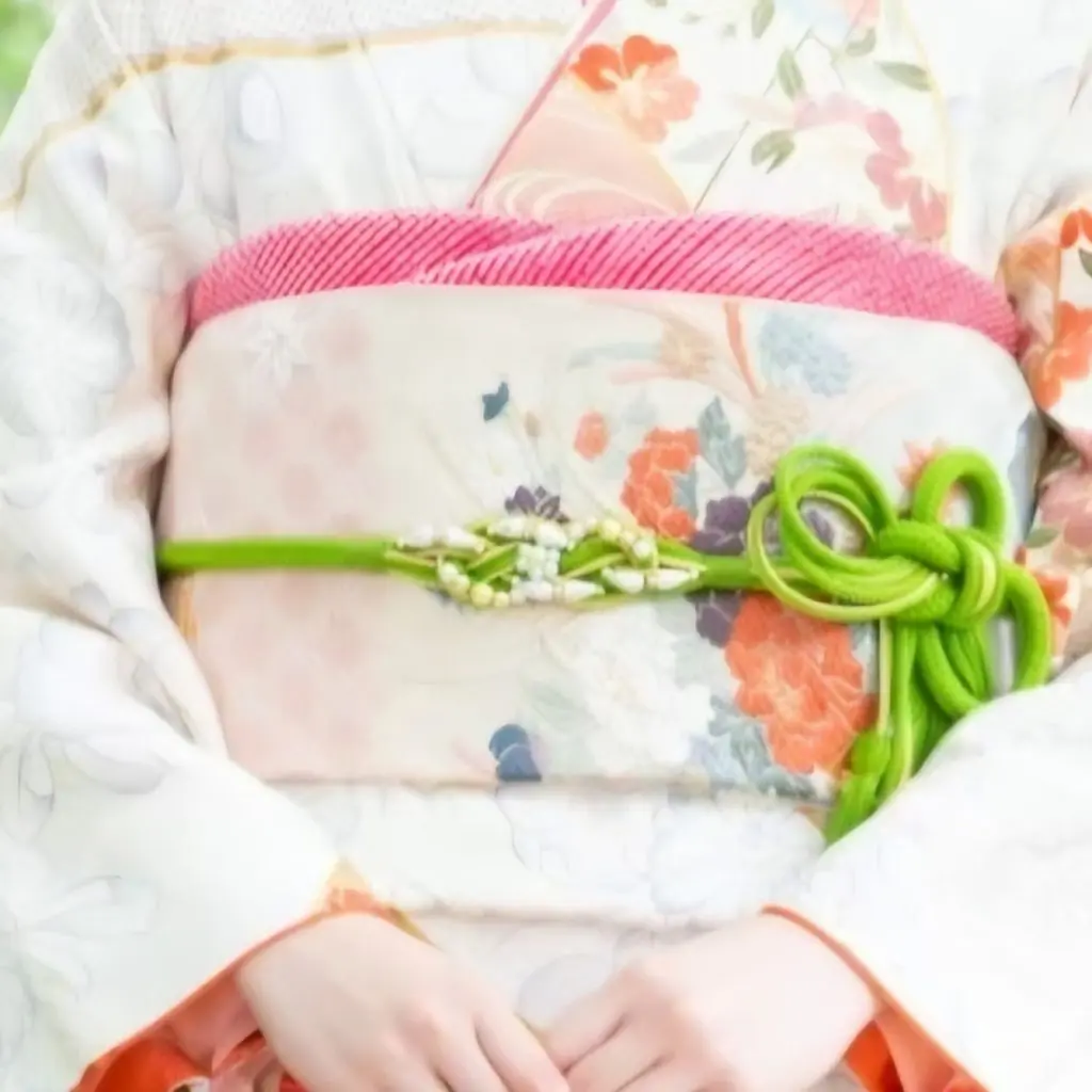 振袖の帯周り(帯締め、帯揚)の写真