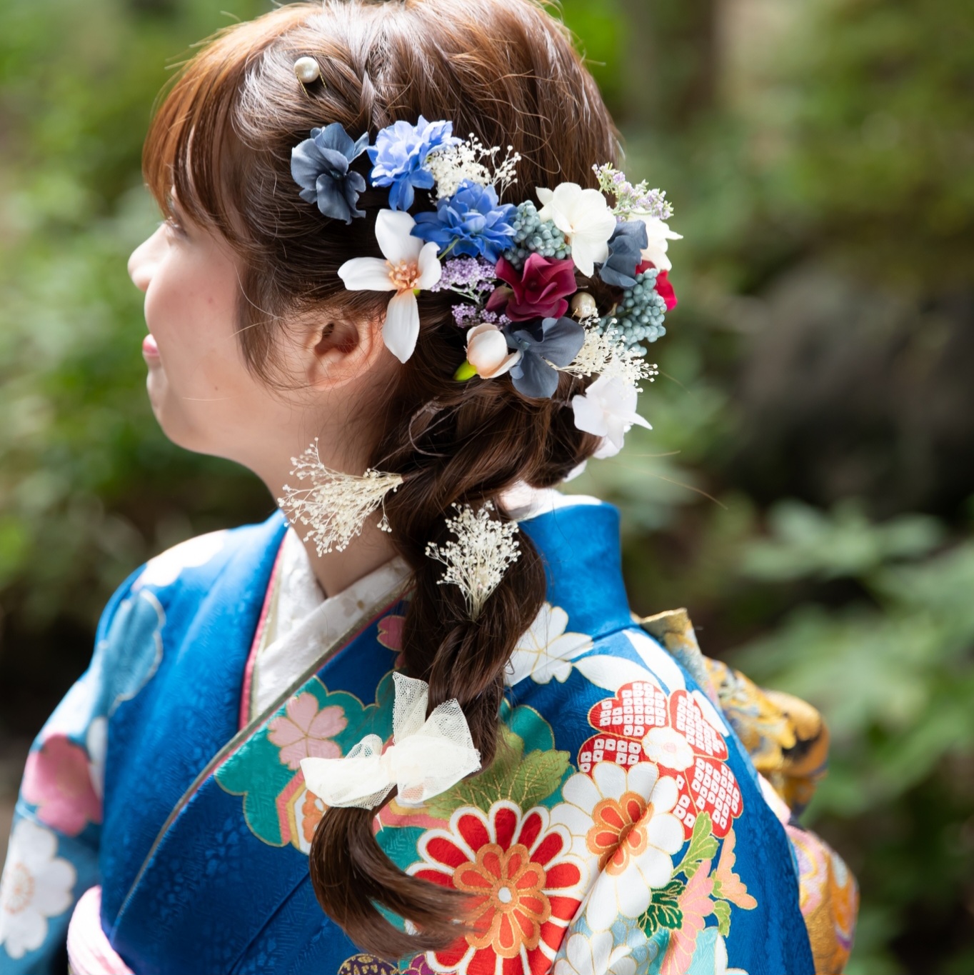 振袖人気のヘアスタイル・編み下ろしスタイル